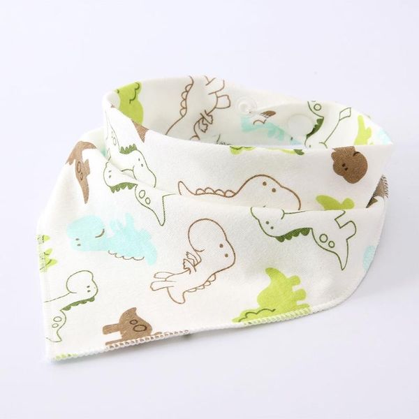 

bibs & burp cloths double-layer snap baby triangle infant saliva towel drool for boys and girls born toddler soft cotton scarf f62d