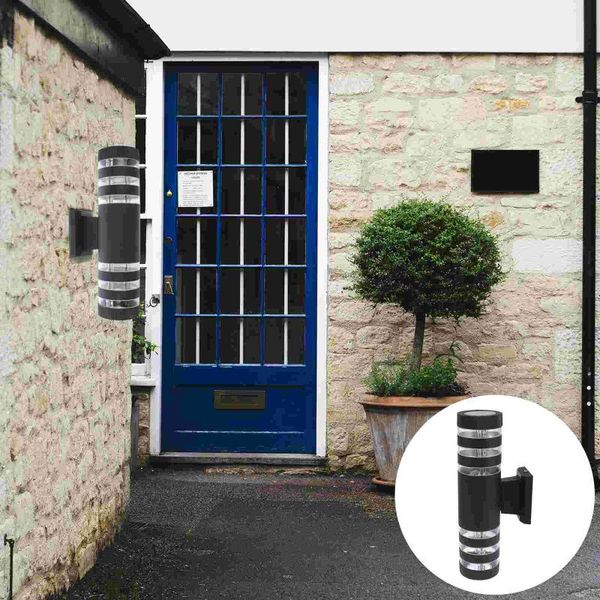 

solar lamps 1pc yard led wall light chic double-head lamp waterproof mounted