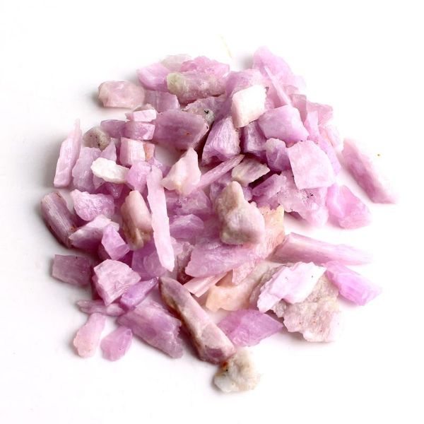 

decorative objects & figurines 30g natural mini purple kunzite crystal stone rough spodumene chips rock quartz minerals specimen healing