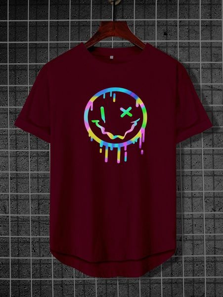 

men reflective cartoon graphic tee i2b2#, White;black