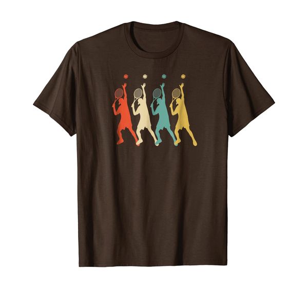 

Spin Serve Vintage Retro Art Tennis Player T Shirt Gift, Mainly pictures