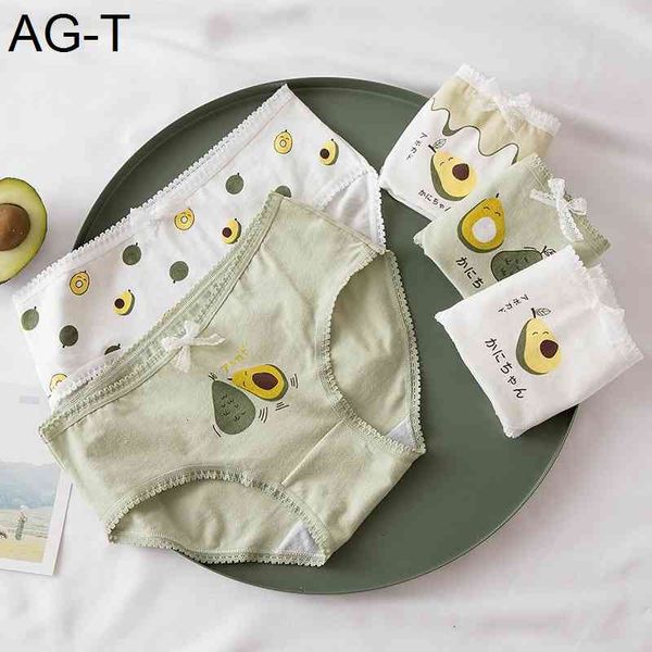 

a variety of 5-pack cotton underwear for middle waist girl students, Black;pink