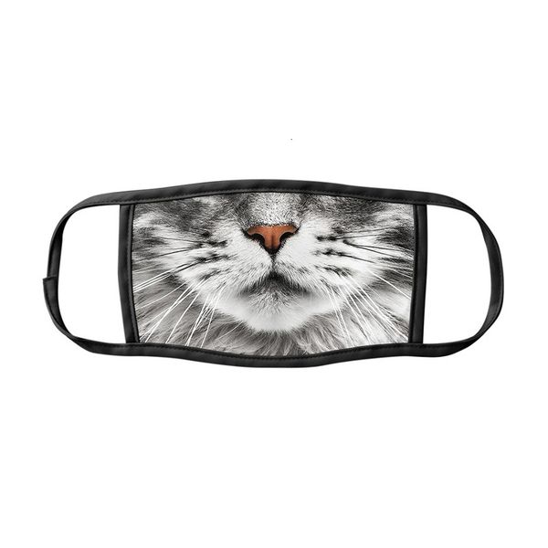 

all 2021 women's men's season dust powder and haze proof cat printed cotton mask