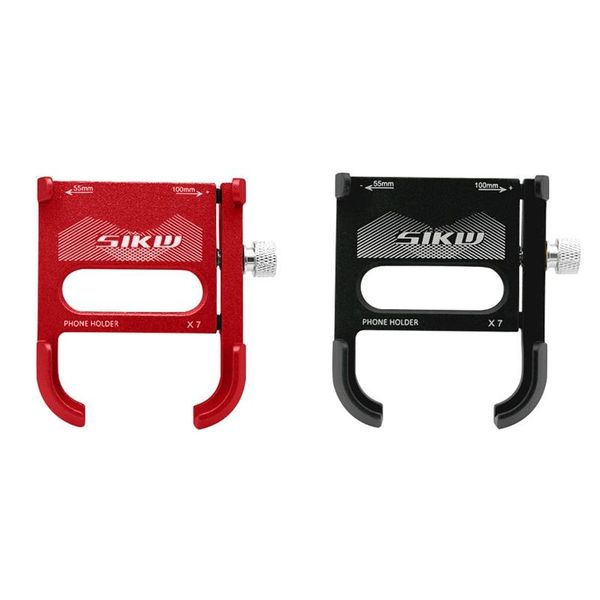 

car & truck racks sikw x7 aluminum alloy bicycle mobile phone holder 360Â° rotatable for electric bicycles and motorcycles