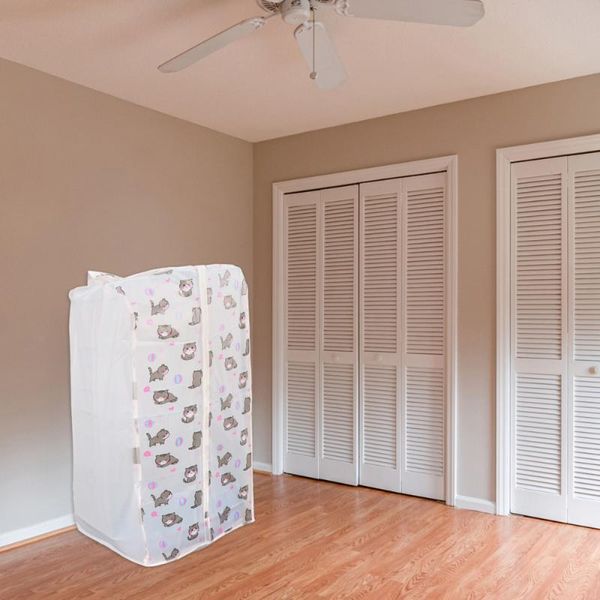 

clothing & wardrobe storage 1pc hanging type clothes cover lovely cat printed dust bag household protectors 3d stora