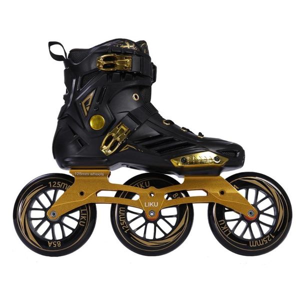 

inline & roller skates three big wheel professional women's boys' single row flash