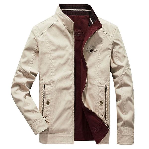 

men's jackets male fashion embriodery military bomber man jacket 100% cotton reversible spring autumn winter zipper pockets men green k, Black;brown