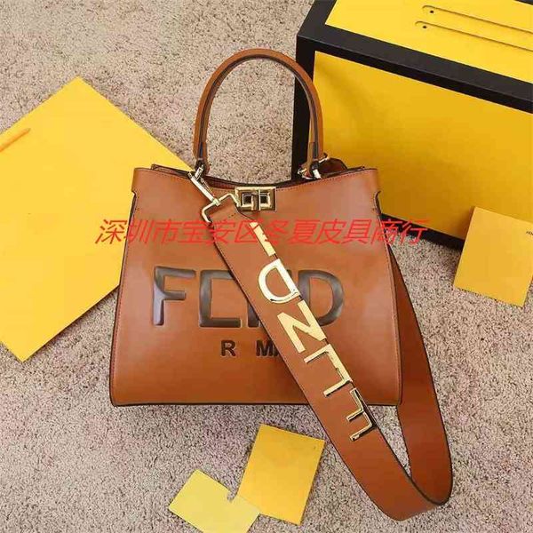

handbag designer s 2021 new f family leather hand-held women's can be slung with one shoulder fashion simple letter bag li