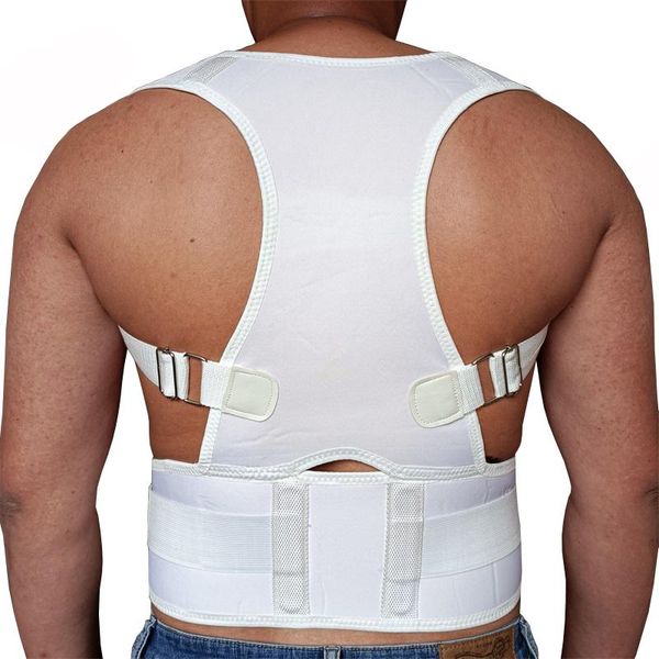 

adjustable posture corrector orthopedic men and women back support braces shoulder band belt, Black;blue