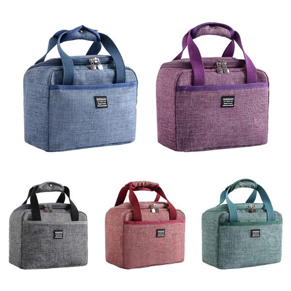 

hanging baskets waterproof portable patch lunch bag thermal insulated bento case tote cooler food dinner storage container handbag bags