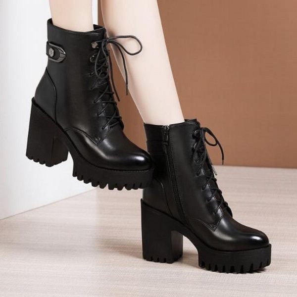 

boots platform women shoes lady black womens 8cm 10cm boot leather shoe trainers sports sneakers size 35-43 04582 s