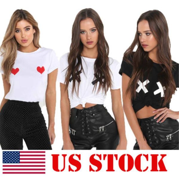 

women's t-shirt 2021 summer short sleeve casual graphic tee loose female for women, White