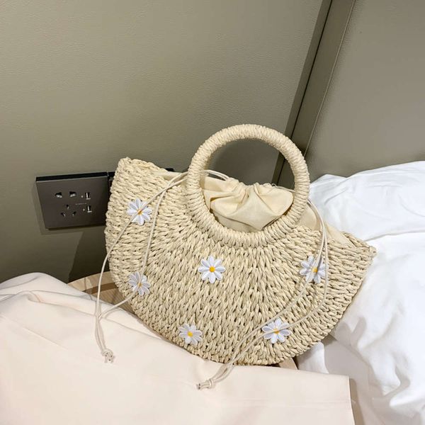 

feinibhi straddling straw bag weaving beach lady 2021 women's bag mini rattan