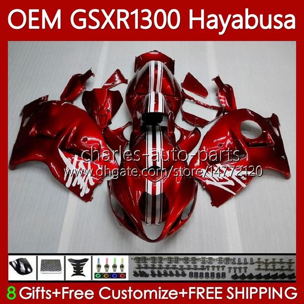 Einspritzung für Suzuki Hayabusa Körper GSXR-1300 Pearl Red GSXR 1300 CC 08-19 77No.152 1300CC GSXR1300 08 2008 2009 2010 2011 2012 2013 GSX R1300 14 15 16 17 18 19 Verkleidungen