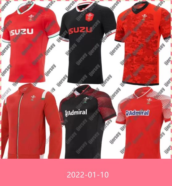 

2021 wales rugby jersey 20 21 home away training welsh t shirts size s-5xl shirt maillot de national league, Black;gray