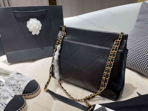 

crossbody flap bag large capacity first layer cowhide size 30*26 with box