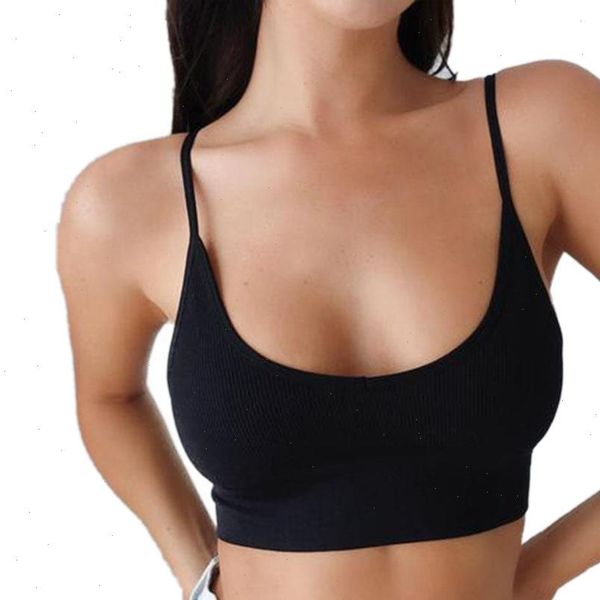 

summer bustier bra vest women cami sport crop bralette black white brown