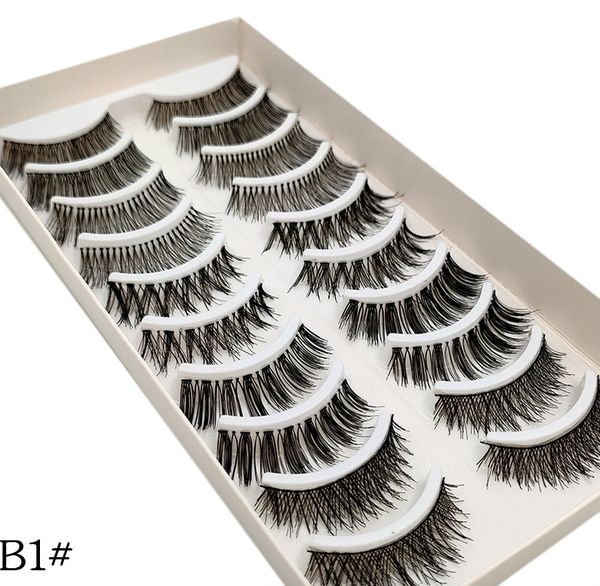 10 пары/установка 3D Fauxe Mink Lashes Ложные ресницы