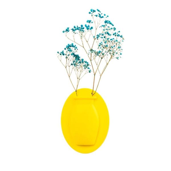 

magic silicone sticky vase flower plant wall hang container bottle storage decor vases