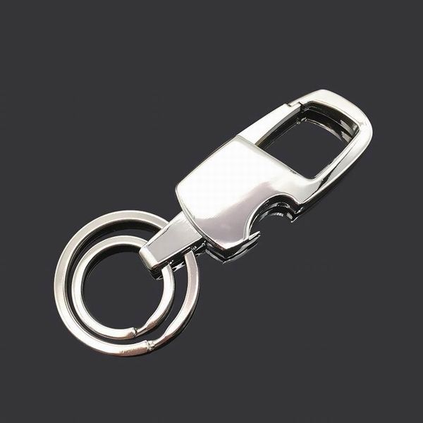 

keychains car keychain key chain men's pendant keyring metal ring creative holder auto accessories, Silver