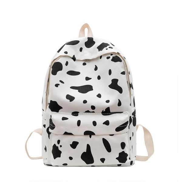 

backpack korean style cow pattern schoolbag backpacks for women canvas men