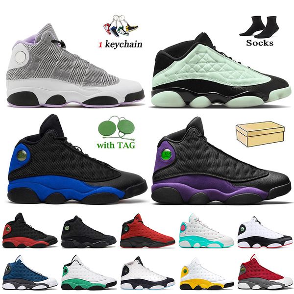 

with box women mens basketball shoes jumpman 13 13s houndstooth low singles day hyper royal court purple starfish university gold del sol fl