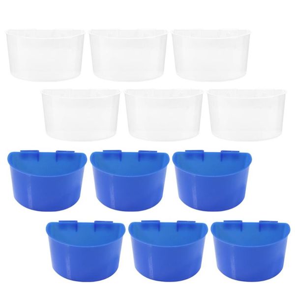 

other bird supplies 12pcs birds feeding troughs food groove bowls containers
