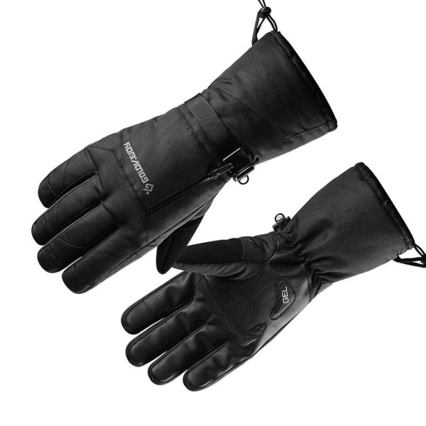 

ski gloves 1 pair of winter skating windproof snowboard thicken size black