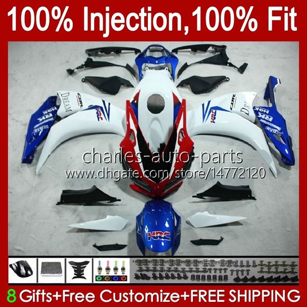 Honda CBR 1000 için Enjeksiyon Kalıbı Gövdesi 1000 Kırmızı Mavi Beyaz CBR1000 RR CC Firma CBR1000RR 12 13 14 15 16 50NO.42 CBR 1000RR 2012 2013 2014 2015 2016 1000CC 12-16 OEM PERAING