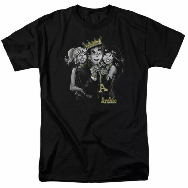 

archie comics ladies man t shirt licensed comic book tee black, White;black