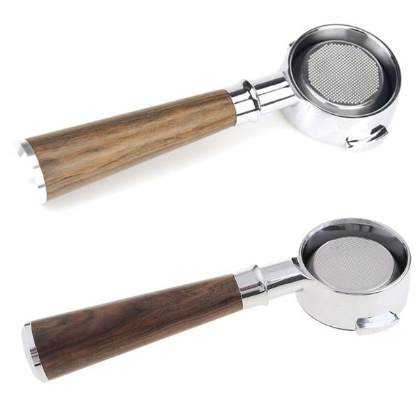 

coffee filters 58mm machine filter holder e61 bottomless portafilter with wooden handle tools supplies