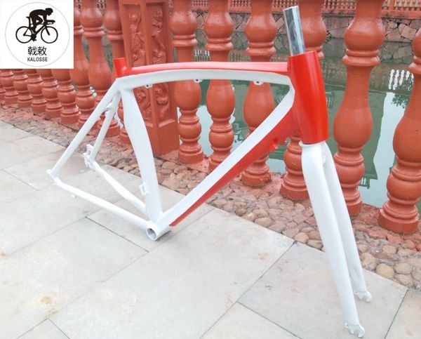 

bike frames kalosse 68cm bb size 700c 50cm road frame 100/135mm bicycle + front fork