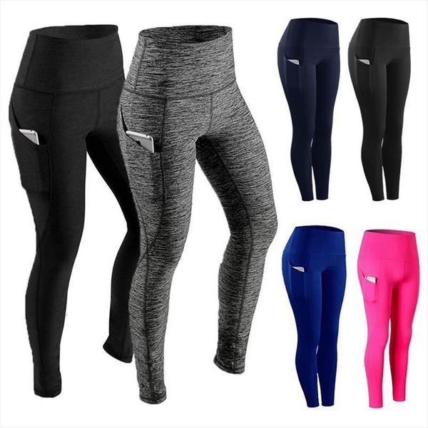 

fitness pants gym sports women legging comfy trousers with pocket, Black