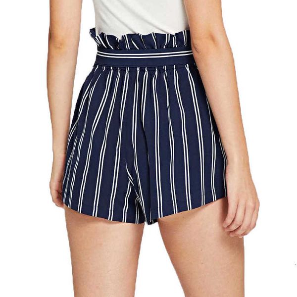 

2021 ruffle lace up shorts beach pants 6 colors 4, White;black