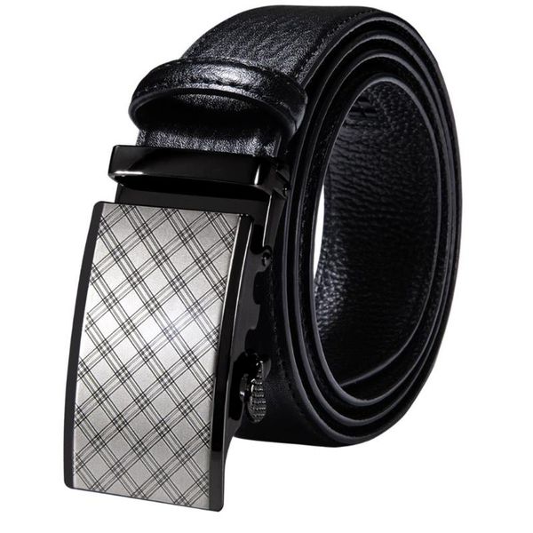 

belts fashion black genuine leather mens metal automatic buckles men belt ratchet waist straps for dress jeans casual formal, Black;brown