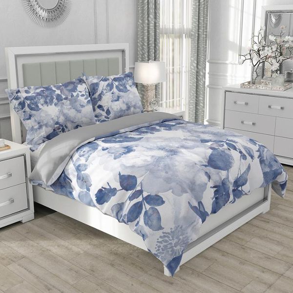 

flower printed bedding set nordic style bedroom duvet cover pillow case single twin king full size soft home textile sets