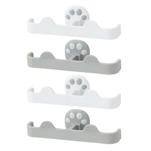 

clothing & wardrobe storage 4pcs lovely cat's claw slippers drain rack wall-mounted