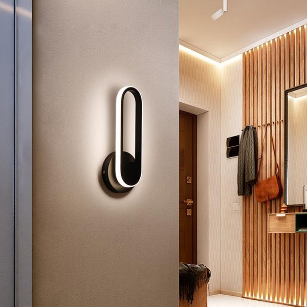 

indoor 360Â° adjustable led wall lights home living room bedroom bedside lamp corridor sconce lighting lamps