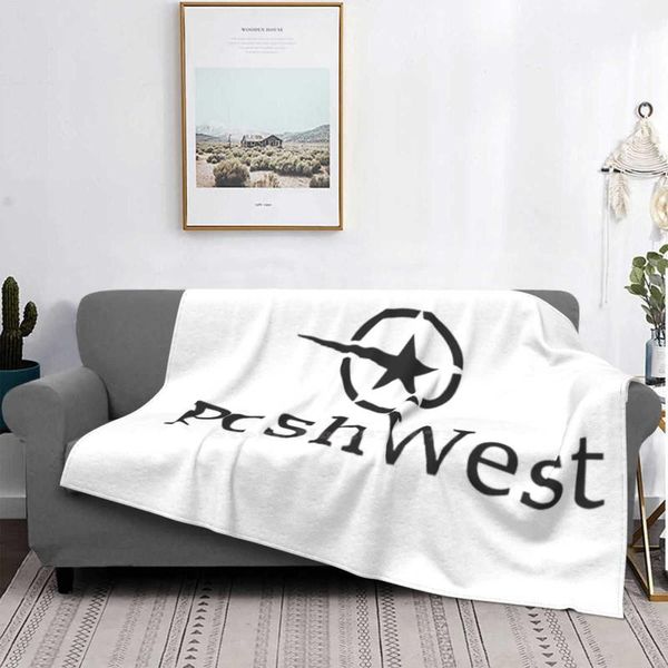 

blankets poshwest black logo shaggy throw soft blanket sofa/bed/travel love gifts luxury haute couture posh chic boujee louis