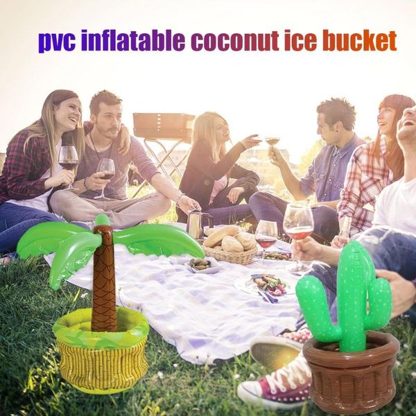 

kitchen storage & organization cooler beer drinks ice bucket party tropical hawaiian summer pool inflatable container pvc