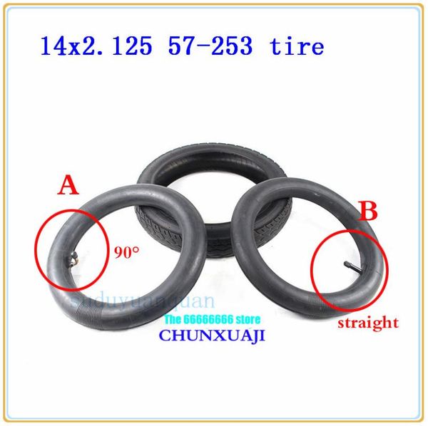 

motorcycle wheels & tires 14 inch wheel tyres 14x2.125 57-253 tube tire for folding electric bicycle, children's bicycle,e-bike 14*2.12