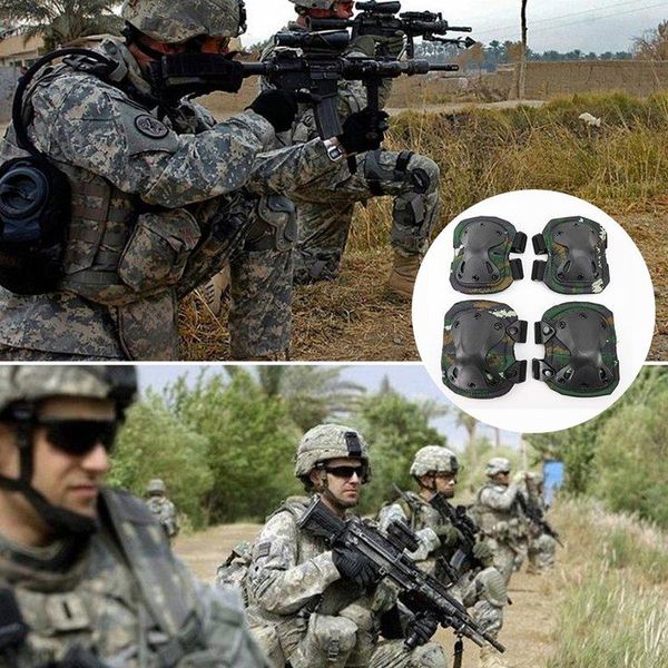 Коленики колена на коленях 4pcs/Set Tactical Combat Ecling Claing Outdoor CS Game Opers