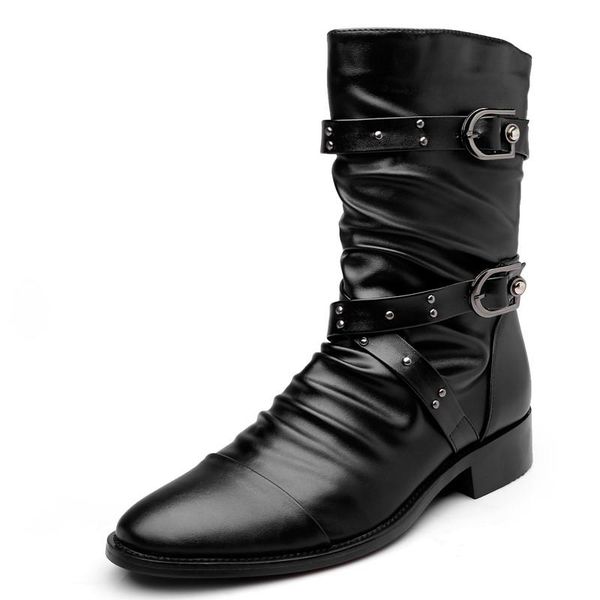 

dress shoes men office spring genuine leather brand comfortable casual wedding #mpx8116181, Black