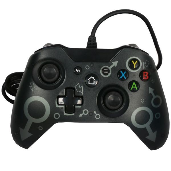 

game controllers & joysticks usb wired gamepad joystick joypad handle for one/ pc one slim x(gray)