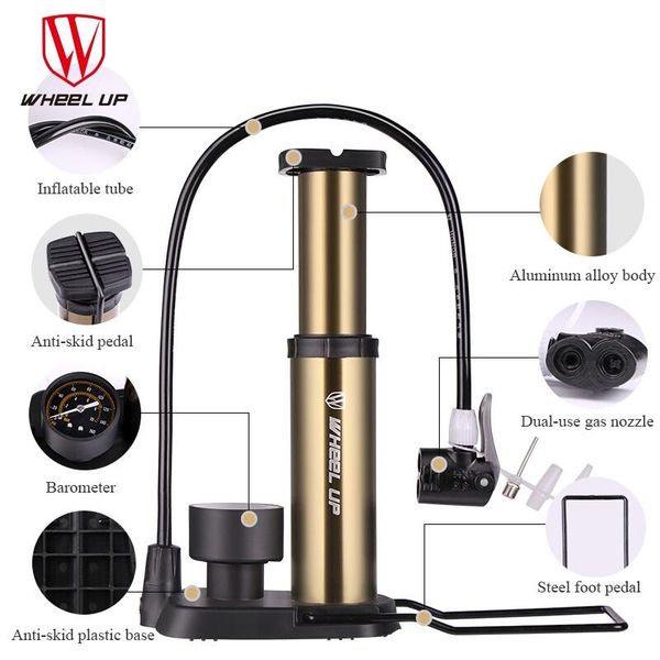 

bike pumps 2021 portable pump ultralight bicycle hose with pressure gauge 120 psi high cycling accessorie