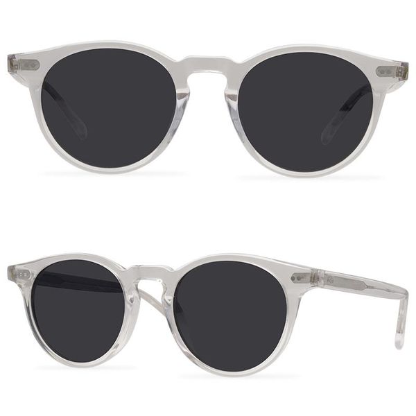 

sunglasses fashion women round full frame polarized glasses men tac, White;black