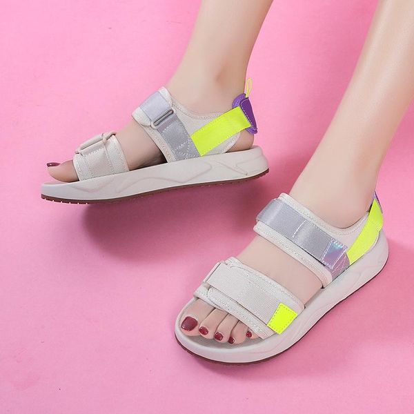 

sandals 2021 women platform summer casual beach shoes outdoor non-slip slippers fashion lady, Black