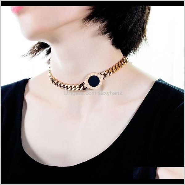 

chokers & pendants jewelry drop delivery 2021 fashion statement choker collar necklace jewellery gift for women link chains bendable two sty, Golden;silver