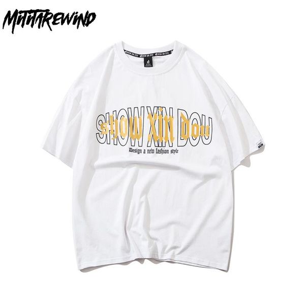

hip hop t shirt men summer fashion couples tee shirts letters graffiti print short sleeves cotton loose casual tshirts men's t-shirts, White;black