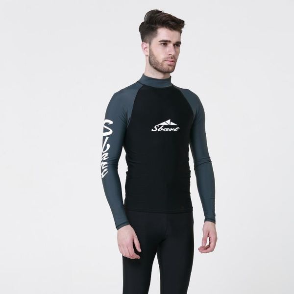 

one-piece suits sbart upf 50+ long sleeve rash lycra surf shirt surfing wetsuit guard diving suit swim shirts